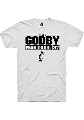 Reese Godby Cincinnati Bearcats Rally NIL Stacked Box Short Sleeve T Shirt