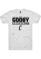 Reese Godby Cincinnati Bearcats Rally NIL Stacked Box Short Sleeve T Shirt