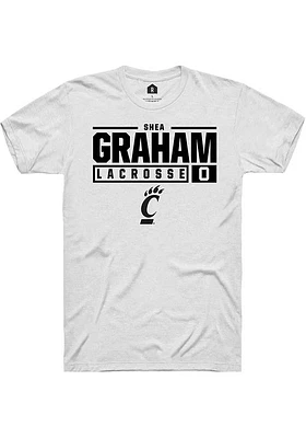 Shea Graham Cincinnati Bearcats Rally NIL Stacked Box Short Sleeve T Shirt