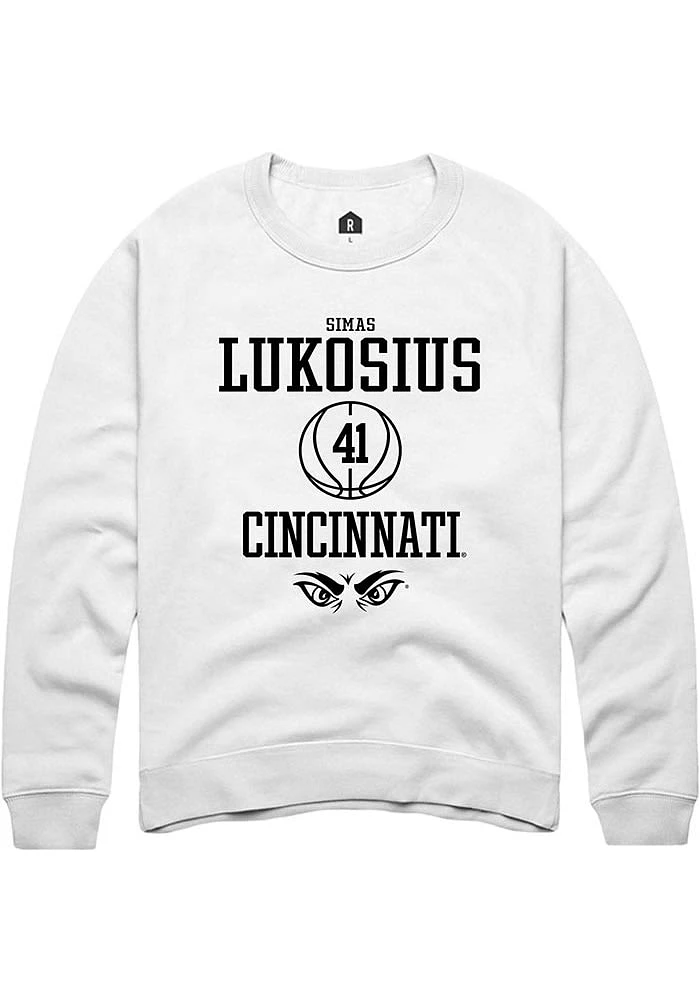 Simas Lukosius Rally Cincinnati Bearcats Mens NIL Sport Icon Long Sleeve Crew Sweatshirt