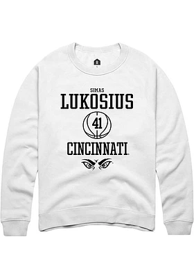 Simas Lukosius Rally Cincinnati Bearcats Mens NIL Sport Icon Long Sleeve Crew Sweatshirt