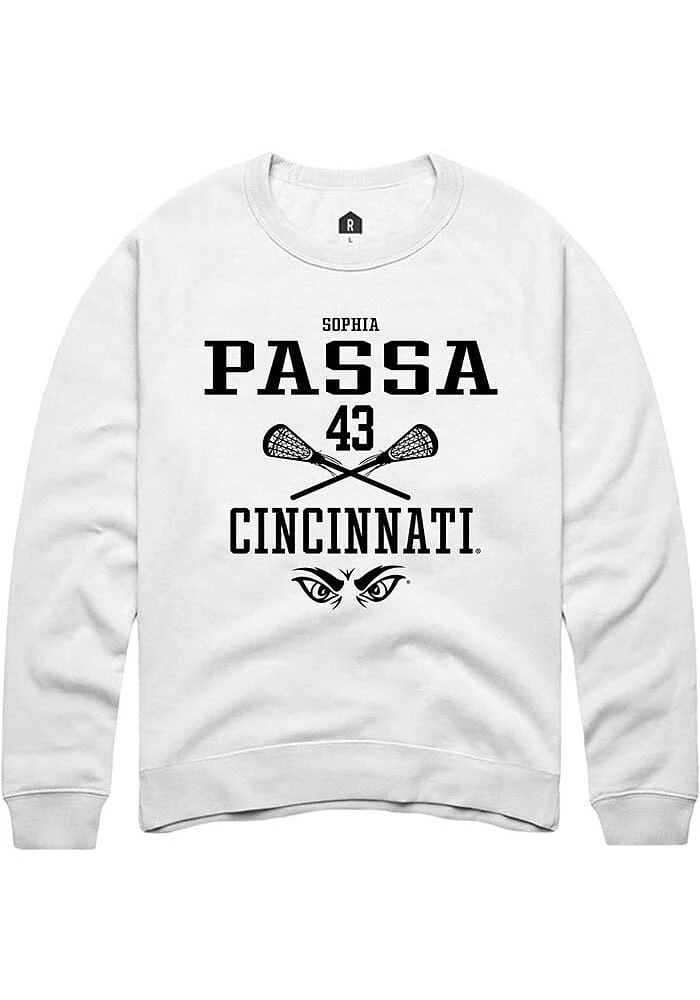 Sophia Passa Rally Cincinnati Bearcats Mens NIL Sport Icon Long Sleeve Crew Sweatshirt