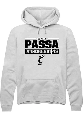 Sophia Passa Rally Cincinnati Bearcats Mens NIL Stacked Box Long Sleeve Hoodie