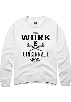 Thea Work Rally Cincinnati Bearcats Mens NIL Sport Icon Long Sleeve Crew Sweatshirt