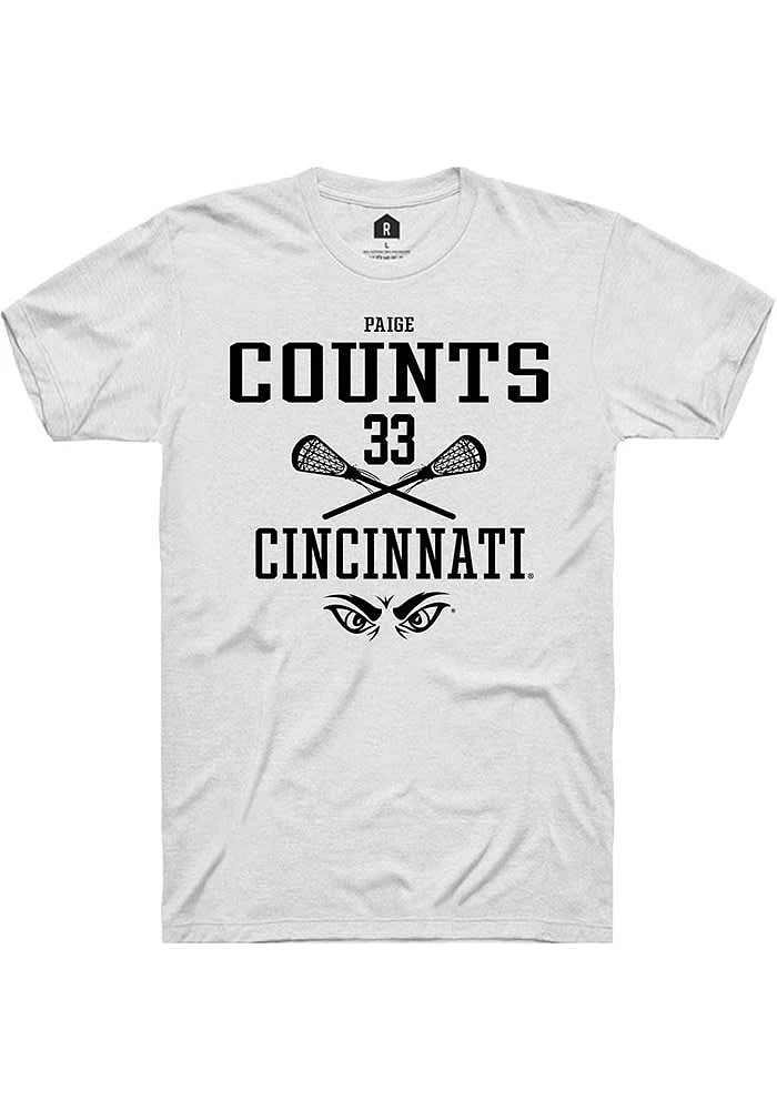Veronica Counts Cincinnati Bearcats Rally NIL Sport Icon Short Sleeve T Shirt