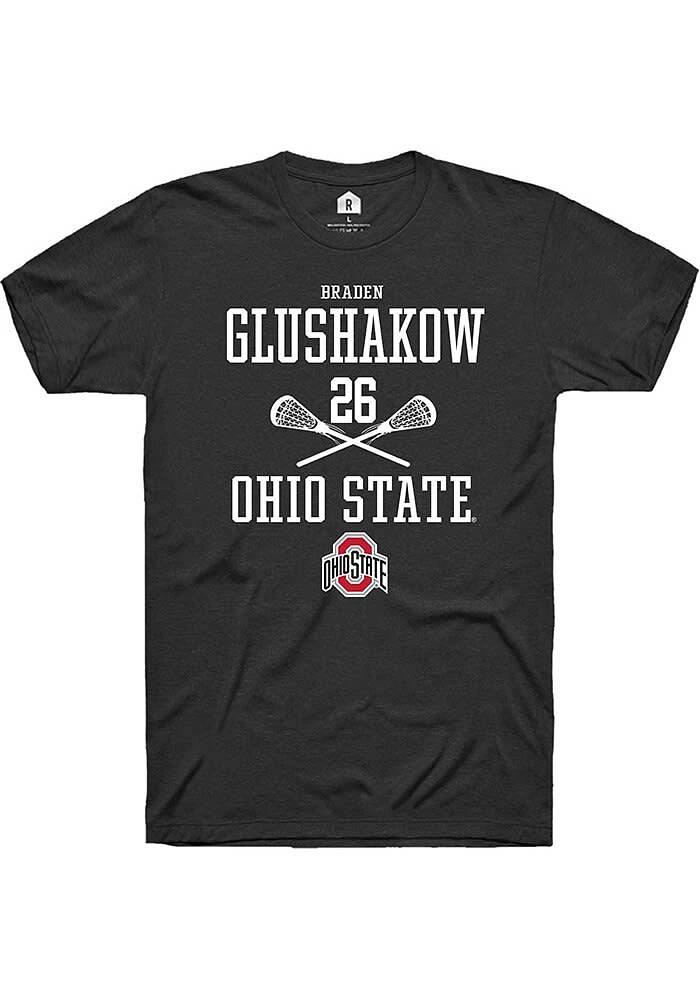 Braden Glushakow Ohio State Buckeyes Rally NIL Sport Icon Short Sleeve T Shirt