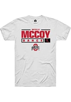 Brielle McCoy Ohio State Buckeyes Rally NIL Stacked Box Short Sleeve T Shirt