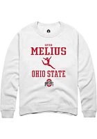 Brynn Melius Rally Ohio State Buckeyes Mens NIL Sport Icon Long Sleeve Crew Sweatshirt