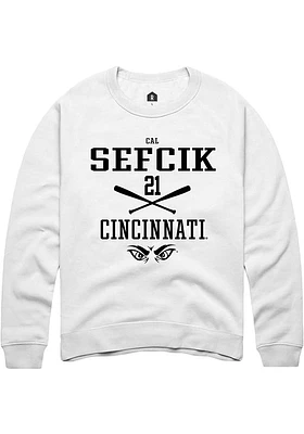 Cal Sefcik Rally Cincinnati Bearcats Mens NIL Sport Icon Long Sleeve Crew Sweatshirt