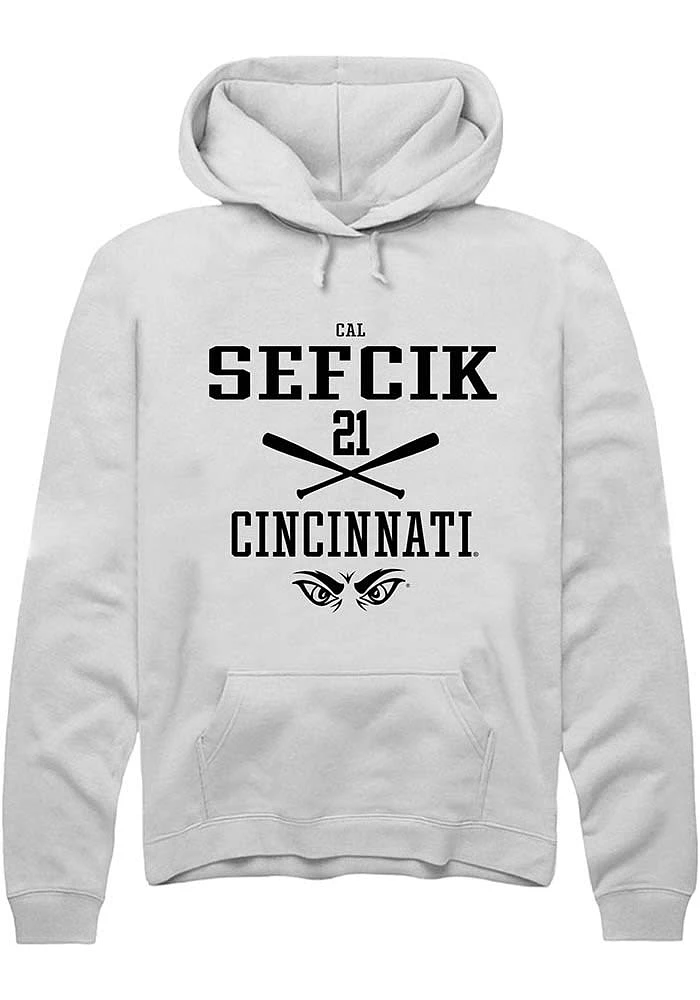 Cal Sefcik Rally Cincinnati Bearcats Mens NIL Sport Icon Long Sleeve Hoodie