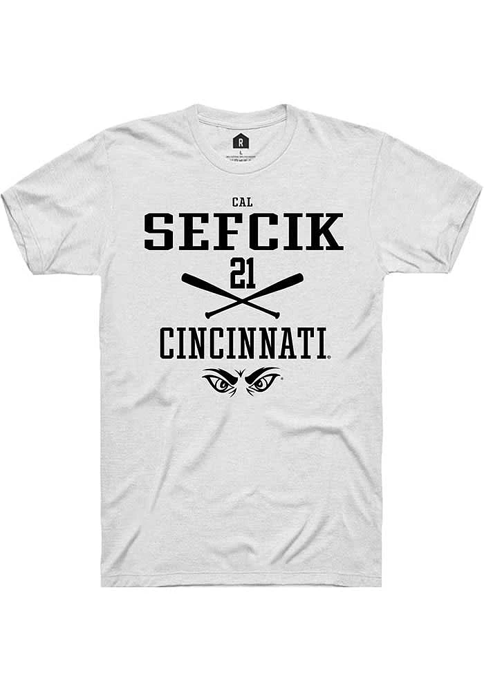 Cal Sefcik Cincinnati Bearcats Rally NIL Sport Icon Short Sleeve T Shirt