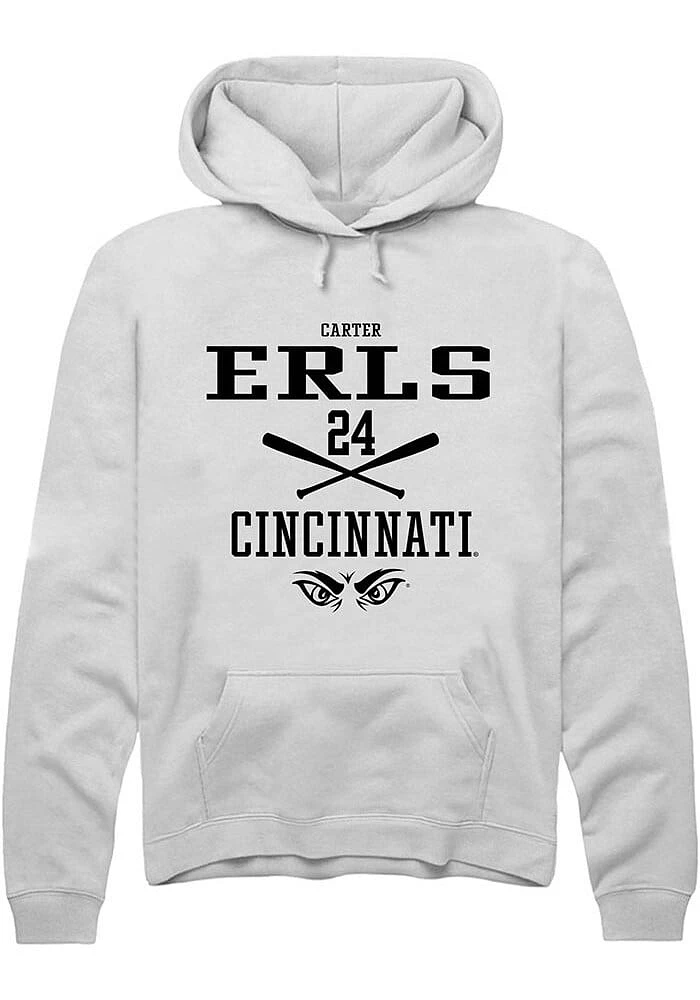 Carter Erls Rally Cincinnati Bearcats Mens NIL Sport Icon Long Sleeve Hoodie