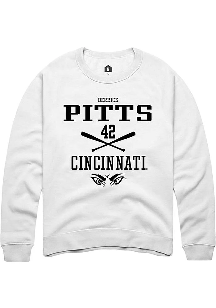 Derrick Pitts Rally Cincinnati Bearcats Mens NIL Sport Icon Long Sleeve Crew Sweatshirt