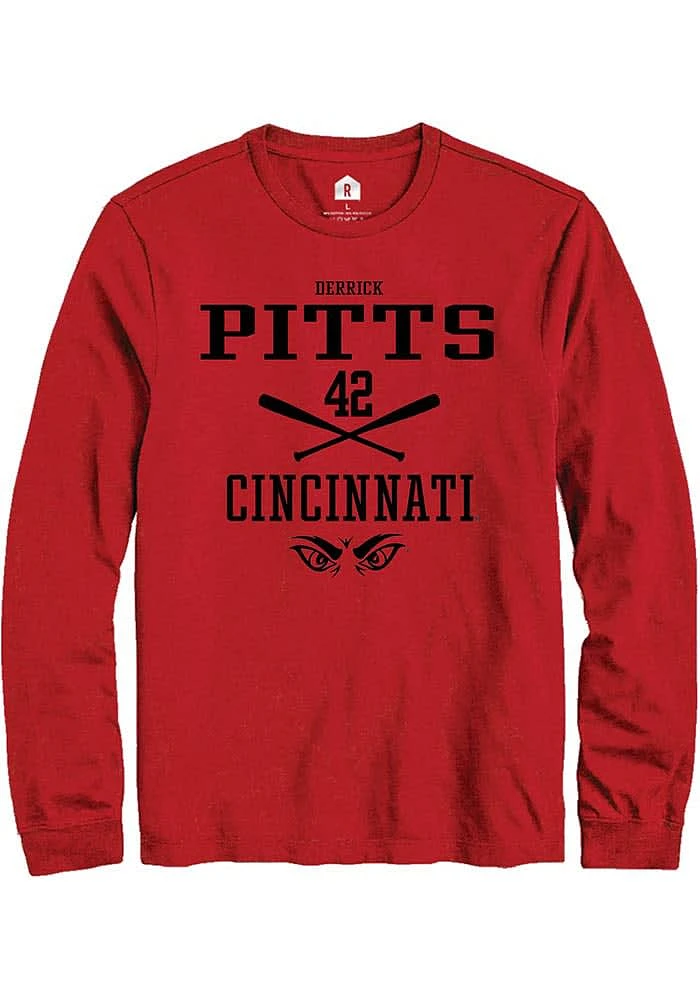 Derrick Pitts Cincinnati Bearcats Rally NIL Sport Icon Long Sleeve T Shirt