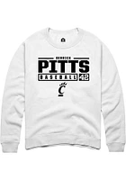 Derrick Pitts Rally Cincinnati Bearcats Mens NIL Stacked Box Long Sleeve Crew Sweatshirt