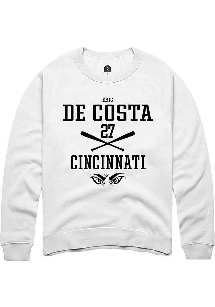 Eric De Costa Rally Cincinnati Bearcats Mens NIL Sport Icon Long Sleeve Crew Sweatshirt