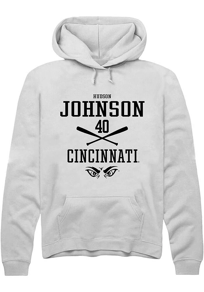 Hudson Johnson Rally Cincinnati Bearcats Mens NIL Sport Icon Long Sleeve Hoodie