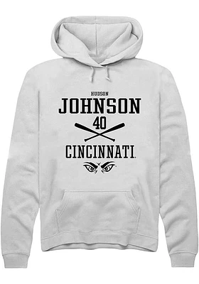 Hudson Johnson Rally Cincinnati Bearcats Mens NIL Sport Icon Long Sleeve Hoodie