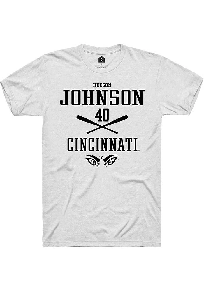 Hudson Johnson Cincinnati Bearcats Rally NIL Sport Icon Short Sleeve T Shirt