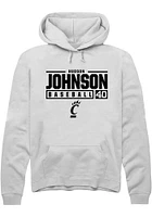 Hudson Johnson Rally Cincinnati Bearcats Mens NIL Stacked Box Long Sleeve Hoodie