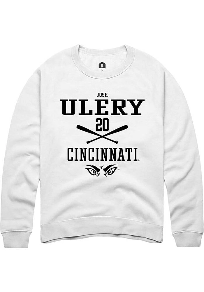 Josh Ulery Rally Cincinnati Bearcats Mens NIL Sport Icon Long Sleeve Crew Sweatshirt