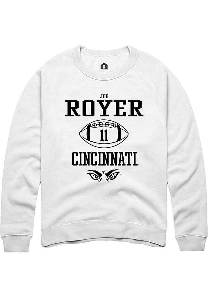 Joe Royer Rally Cincinnati Bearcats Mens NIL Sport Icon Long Sleeve Crew Sweatshirt