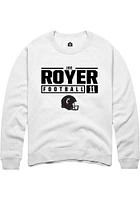 Joe Royer Rally Cincinnati Bearcats Mens NIL Stacked Box Long Sleeve Crew Sweatshirt