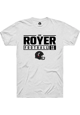 Joe Royer Cincinnati Bearcats Rally NIL Stacked Box Short Sleeve T Shirt