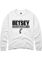 Tyler Betsey Rally Cincinnati Bearcats Mens NIL Stacked Box Long Sleeve Crew Sweatshirt