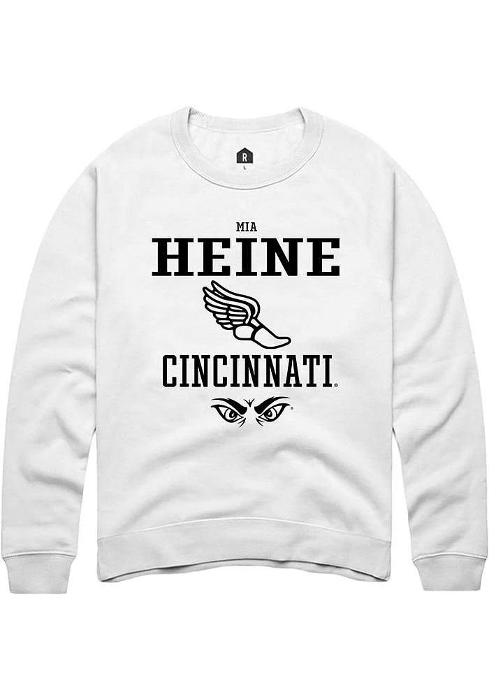 Mia Heine Rally Cincinnati Bearcats Mens NIL Sport Icon Long Sleeve Crew Sweatshirt
