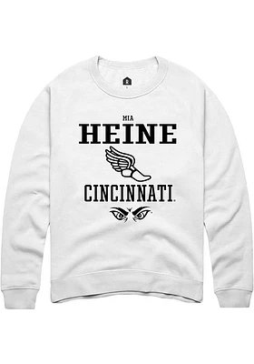 Mia Heine Rally Cincinnati Bearcats Mens NIL Sport Icon Long Sleeve Crew Sweatshirt