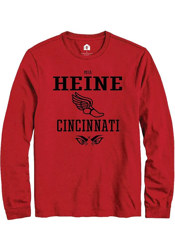 Mia Heine Cincinnati Bearcats Rally NIL Sport Icon Long Sleeve T Shirt