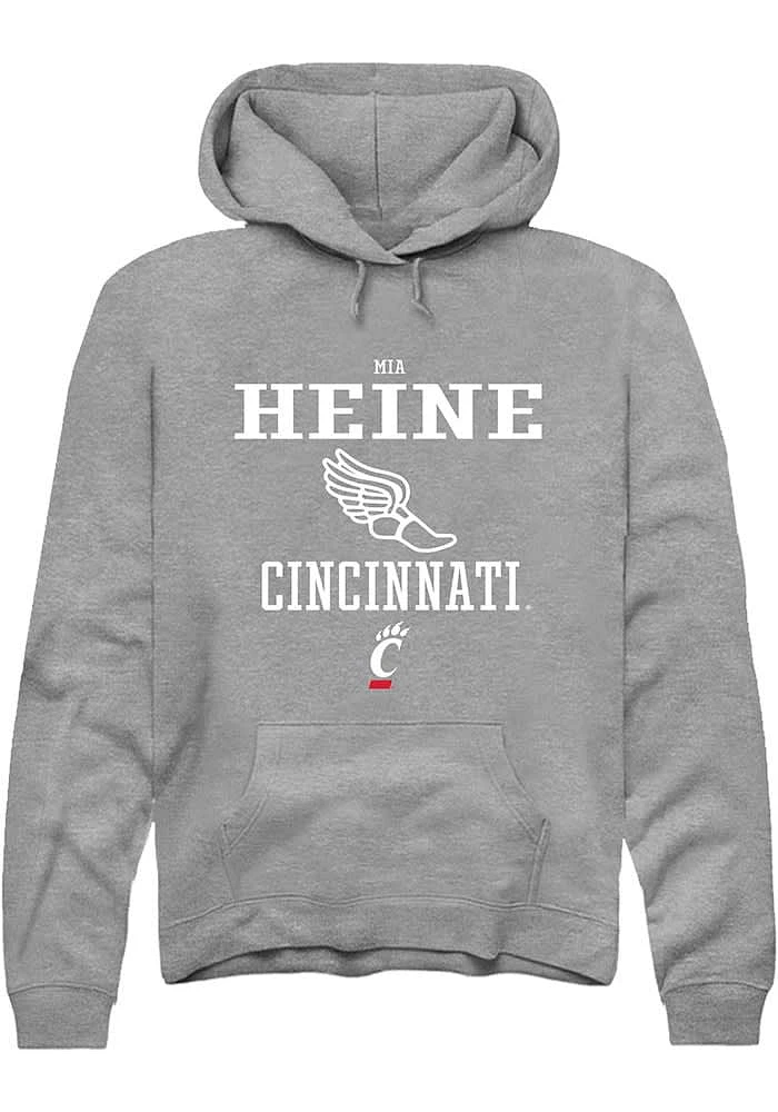 Mia Heine Rally Cincinnati Bearcats Mens Graphite NIL Sport Icon Long Sleeve Hoodie