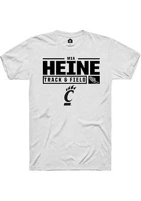 Mia Heine Cincinnati Bearcats Rally NIL Stacked Box Short Sleeve T Shirt