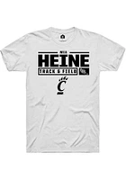 Mia Heine Cincinnati Bearcats Rally NIL Stacked Box Short Sleeve T Shirt