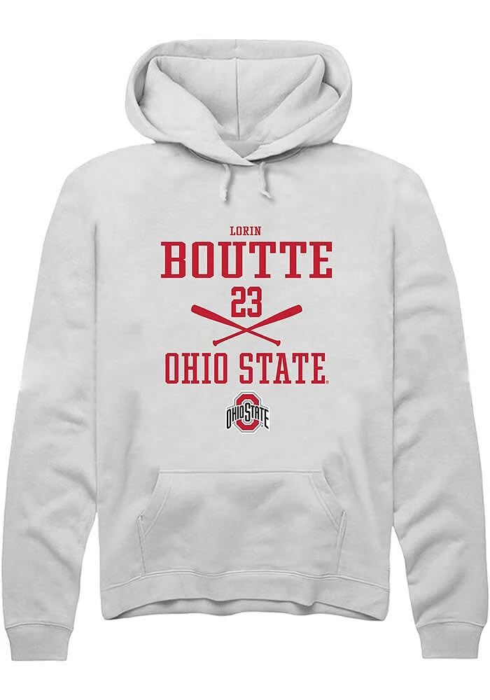 Lorin Boutté Rally Ohio State Buckeyes Mens NIL Sport Icon Long Sleeve Hoodie