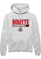 Lorin Boutté Rally Ohio State Buckeyes Mens NIL Stacked Box Long Sleeve Hoodie