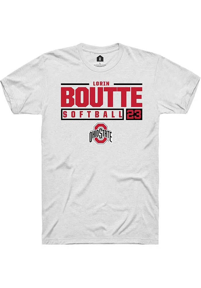 Lorin Boutté Ohio State Buckeyes Rally NIL Stacked Box Short Sleeve T Shirt