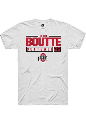 Lorin Boutté Ohio State Buckeyes Rally NIL Stacked Box Short Sleeve T Shirt