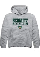 Kadin Schmitz  Rally Ohio Bobcats Youth Grey NIL Stacked Box Long Sleeve Hoodie