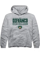 Owen DiFranco  Rally Ohio Bobcats Youth Grey NIL Stacked Box Long Sleeve Hoodie