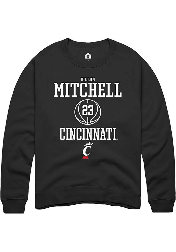 Dillon Mitchell  Rally Cincinnati Bearcats Mens NIL Sport Icon Long Sleeve Crew Sweatshirt