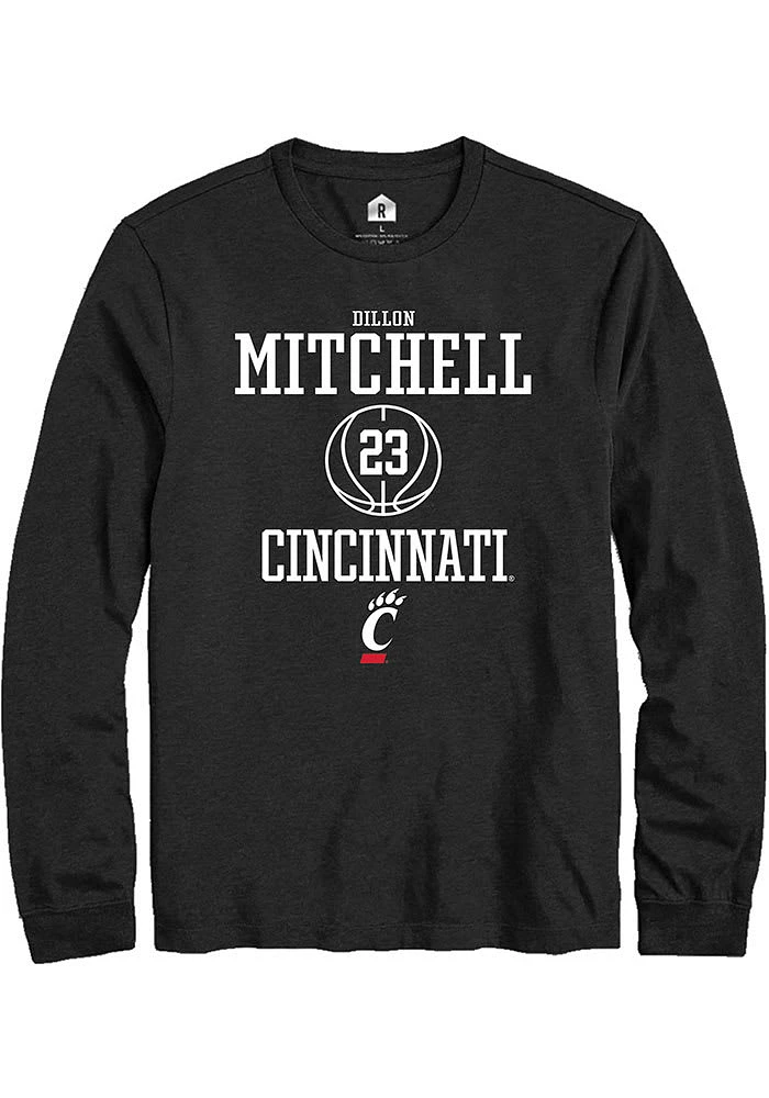 Dillon Mitchell  Cincinnati Bearcats Rally NIL Sport Icon Long Sleeve T Shirt