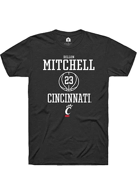 Dillon Mitchell  Cincinnati Bearcats Rally NIL Sport Icon Short Sleeve T Shirt