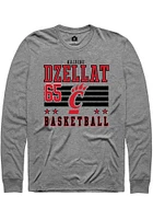 Halvine Dzellat  Cincinnati Bearcats Grey Rally NIL Striped Long Sleeve T Shirt