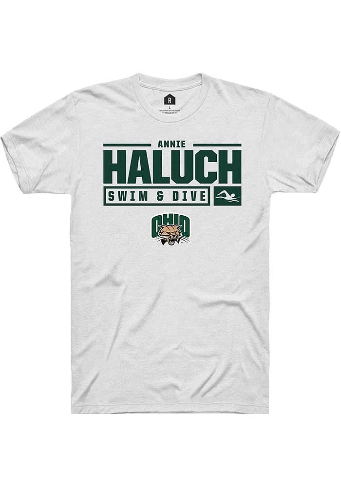Annie Haluch Ohio Bobcats Rally NIL Stacked Box Short Sleeve T Shirt