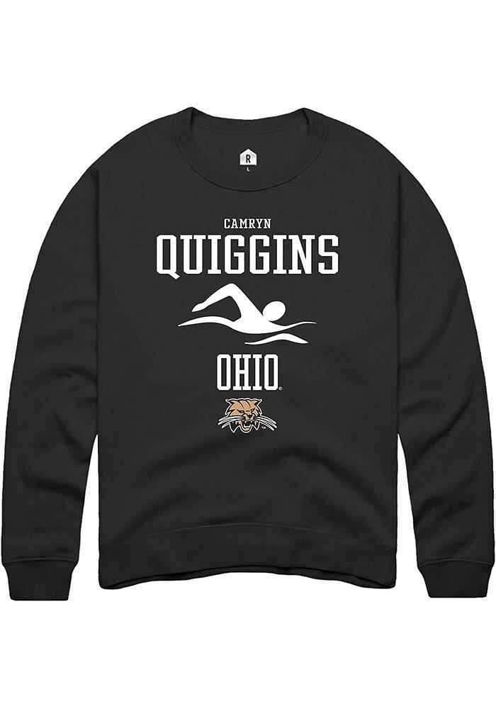 Camryn Quiggins Rally Ohio Bobcats Mens NIL Sport Icon Long Sleeve Crew Sweatshirt