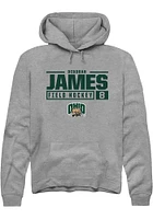 Deborah James  Rally Ohio Bobcats Mens Graphite NIL Stacked Box Long Sleeve Hoodie