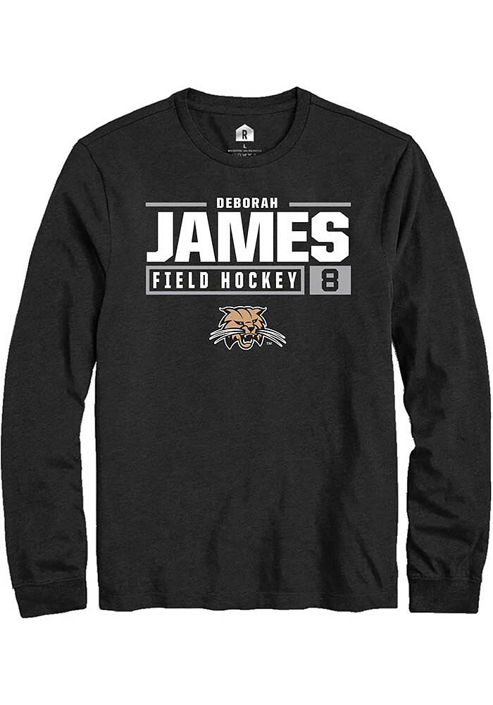 Deborah James Ohio Bobcats Rally NIL Stacked Box Long Sleeve T Shirt