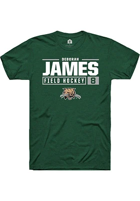 Deborah James Ohio Bobcats Rally NIL Stacked Box Short Sleeve T Shirt
